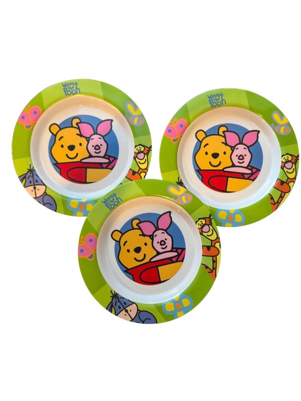 Winnie The Pooh & Friend Kid's Serving Plates Set of 3